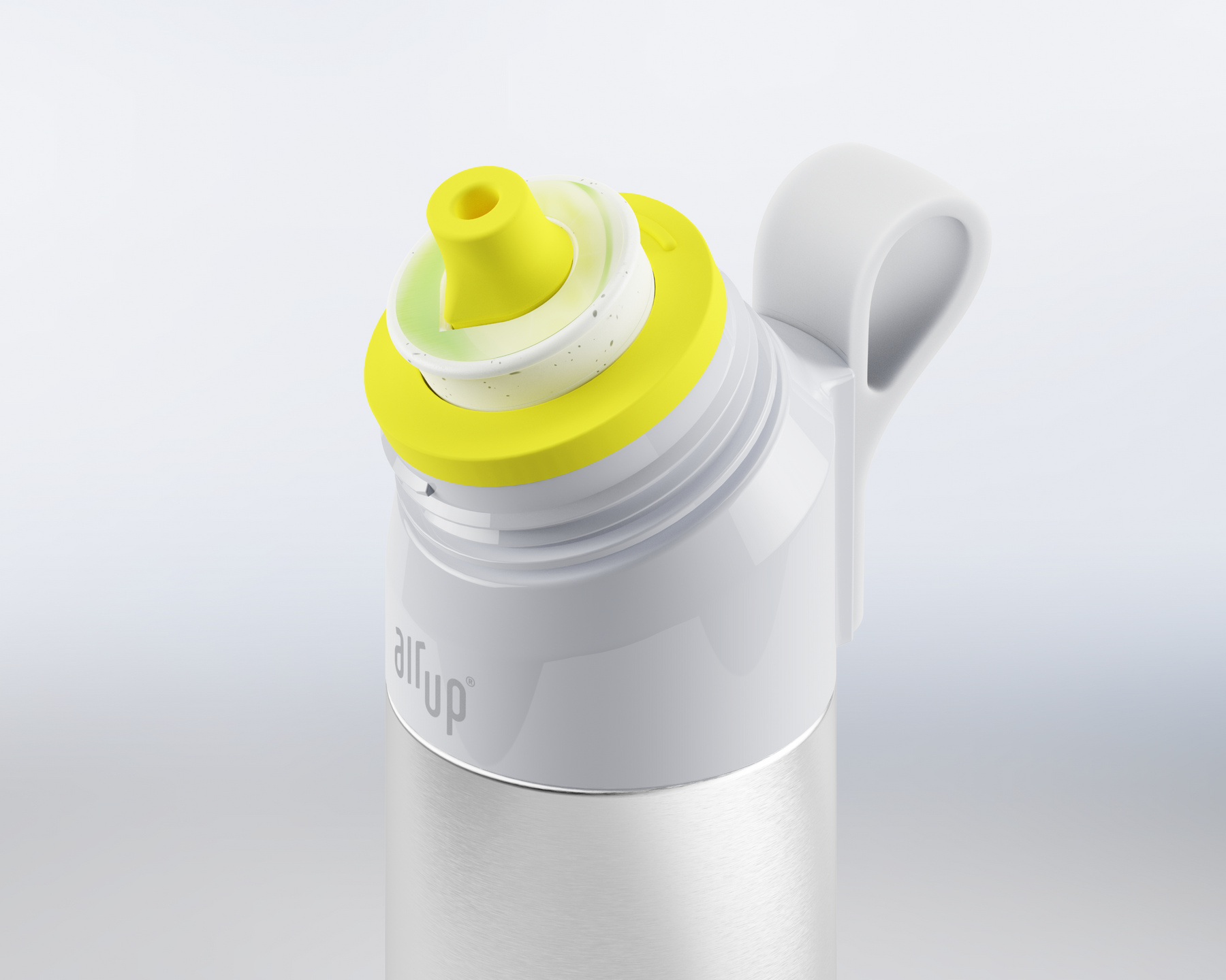 air up® Twist Pro Steel Flasche Set - Silver 480 ml