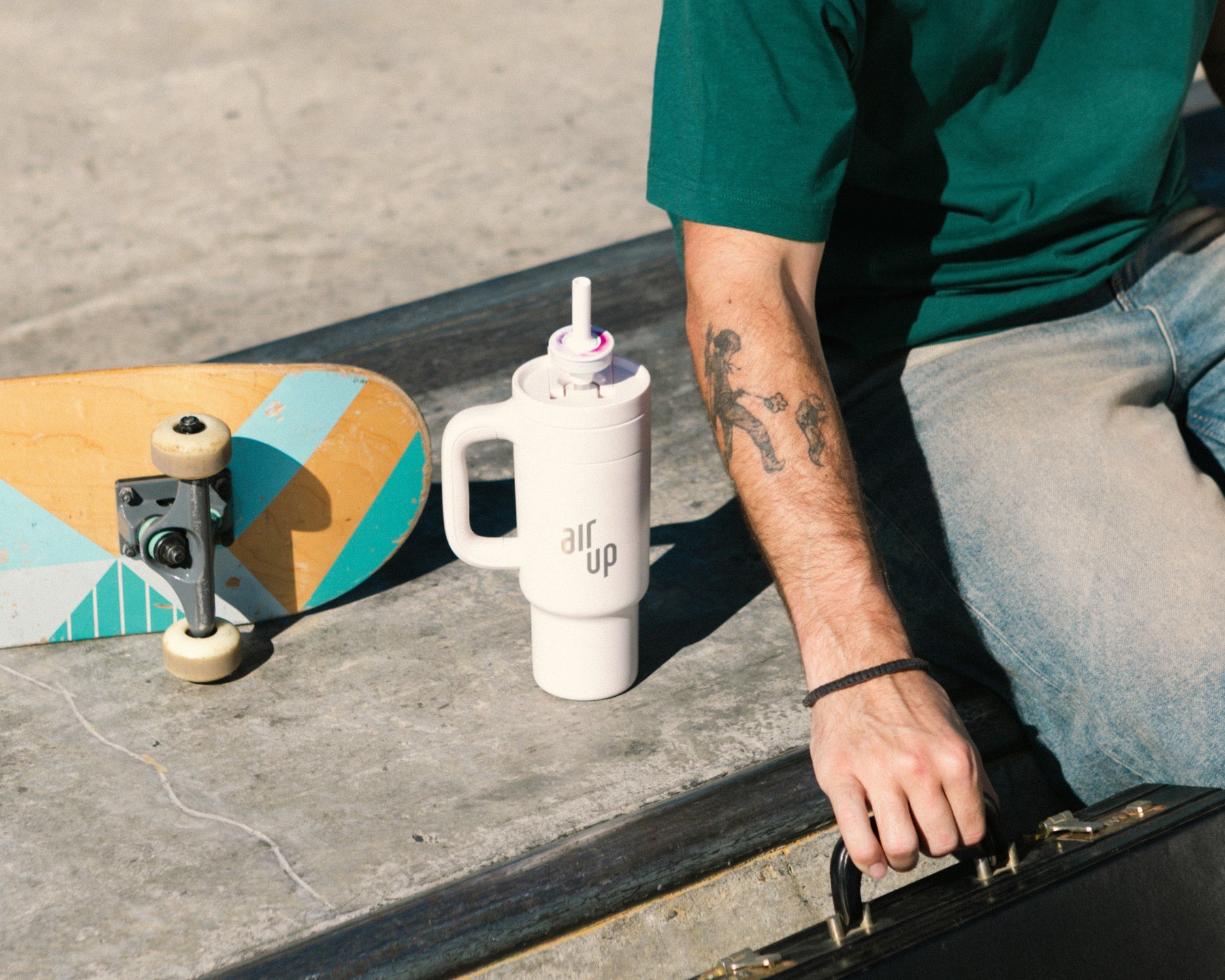 air up® Tumbler with Handle - Creamy White 1200 ml